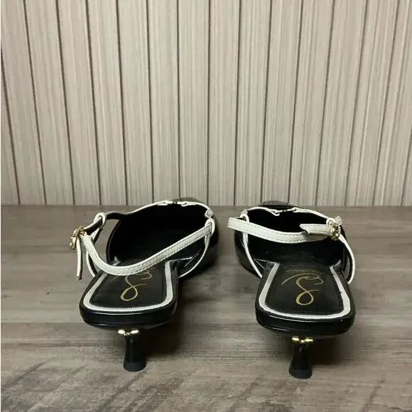 Sam Edelman Women’s Toni Pointed Toe Kitten Heel Pumps Leather Size 9.5 - Picture 4 of 11